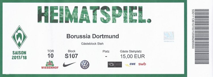 Werder Dortmund Tickets