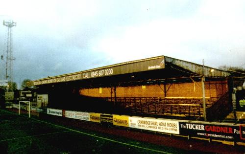 Abbey Stadium - North Stand (alte Hintertortribüne)