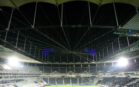 Waldstadion - Totale mit unbespannter Dachkonstruktion