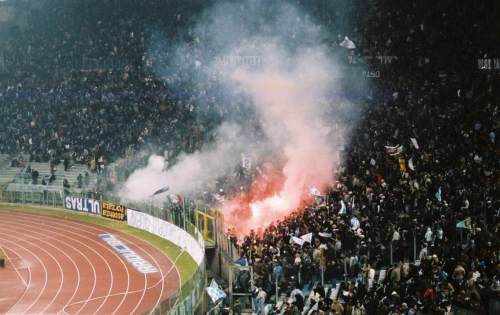 Stadio Olimpico - Lazio-Fans feiern das 1:0