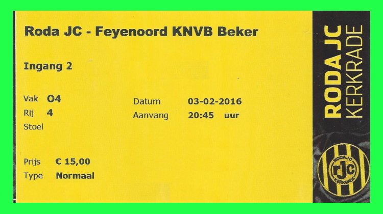 Roda Kerkrade Tickets